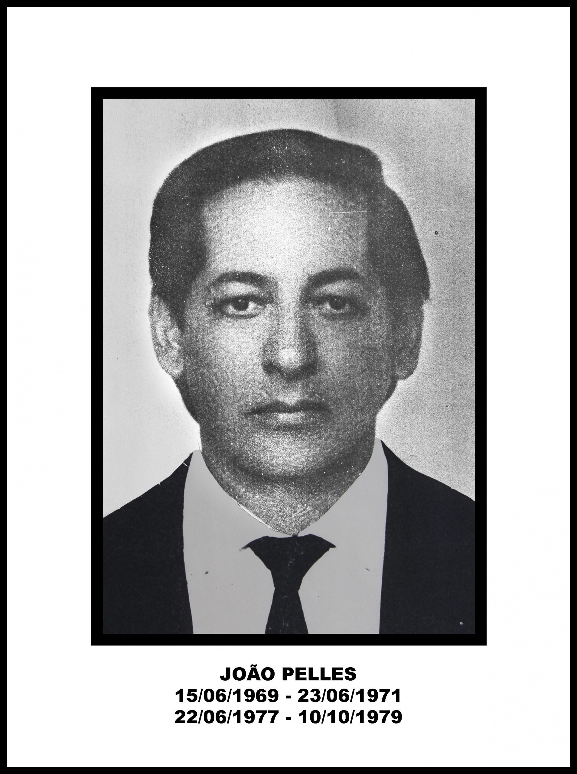 Retrato oficial de João Pelles — Venerável Mestre